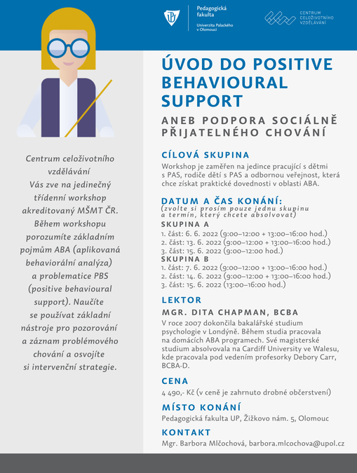 KURZ Úvod  do positive behavioural support (podpora sociálně přijatelného chování)