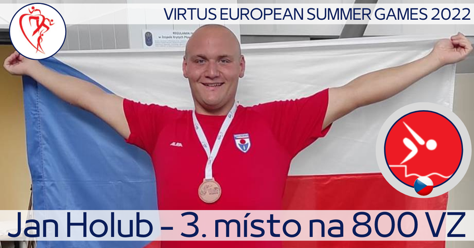 Autista Jan Holub  bronzový na VIRTUS OPEN EUROPEAN SUMMER GAMES 2022