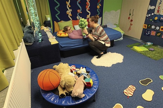 Děti s autismem se uklidní v místnosti, kterou vnímají všemi smysly