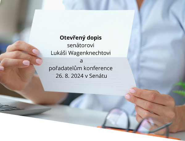 Otevřený dopis senátorovi Lukáši Wagenknechtovi ke konferenci o lidech s PAS v Senátu 26. srpna